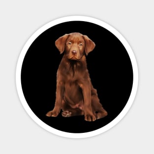 Brown labrador Retriever Dog Puppy, Lab Dog Lover Magnet